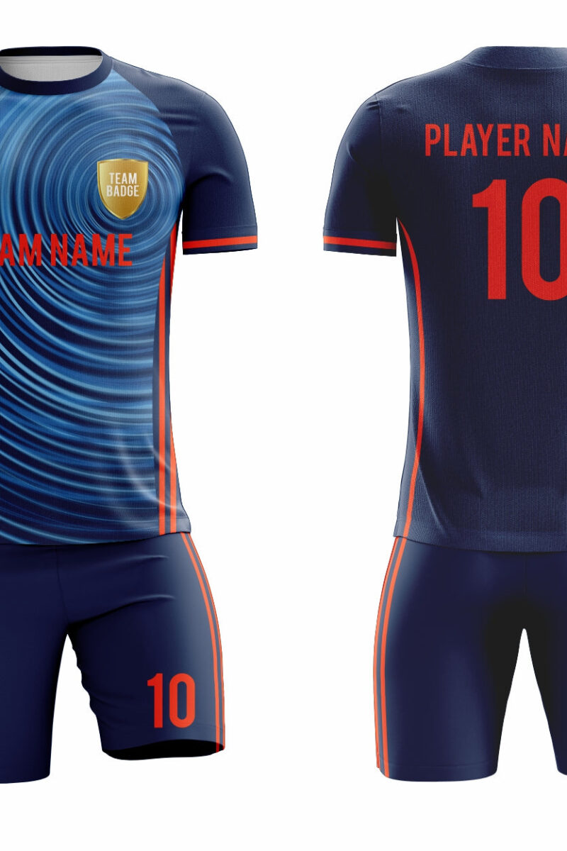 SB 1005 Navy Custom Sublimated Football Match Shirt Adult & Youth Unisex