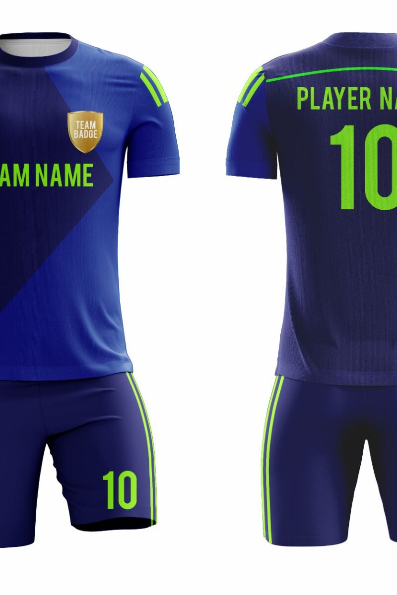 SB 1016 Blue Custom Sublimated Football Match Shirt Adult & Youth Unisex