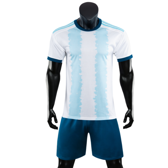 Albiceleste White Youth SB Football Teamwear Set